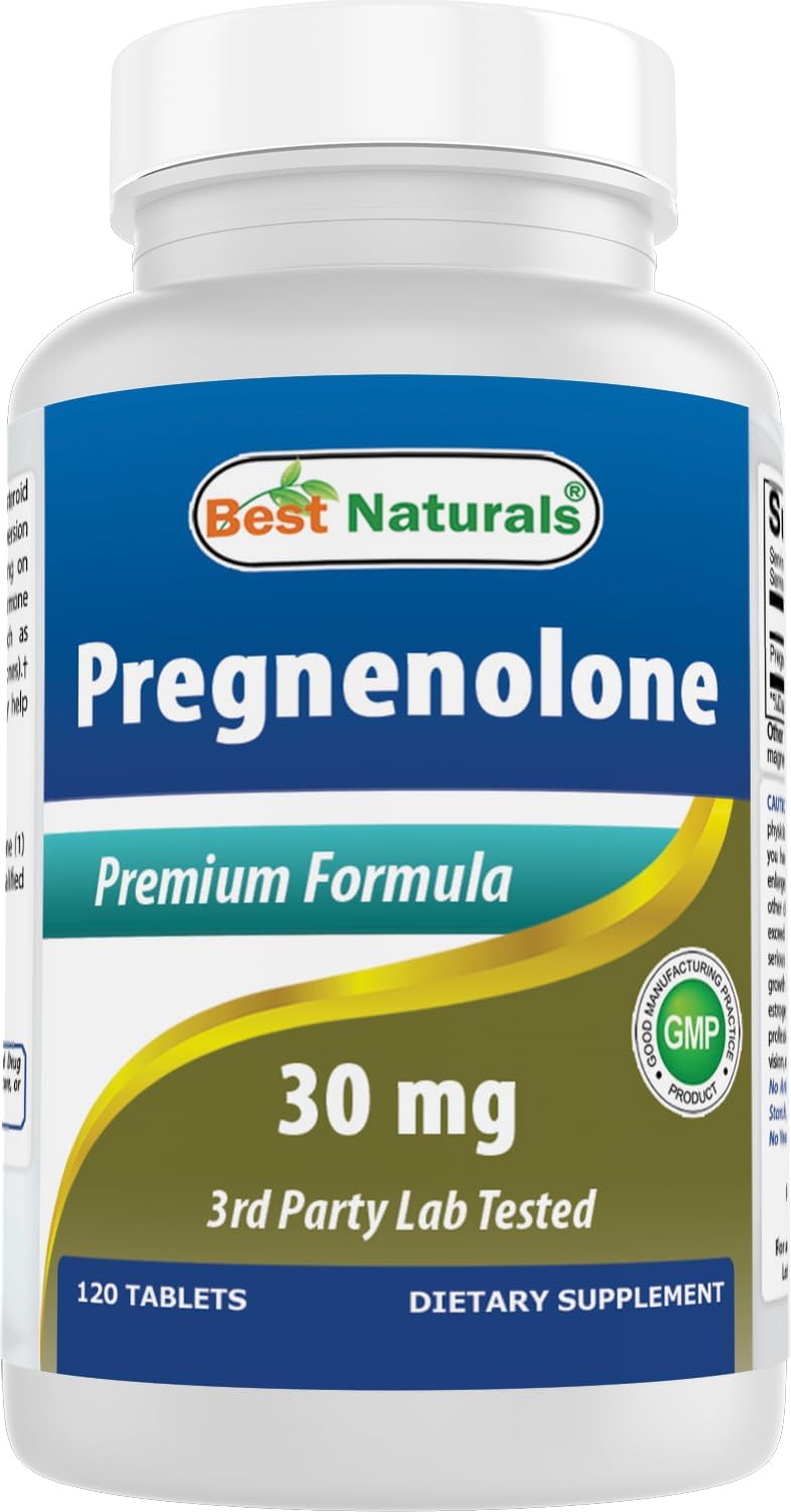 Best Naturals Pregnenolone 30 mg – 240 Tablets - görsel 8