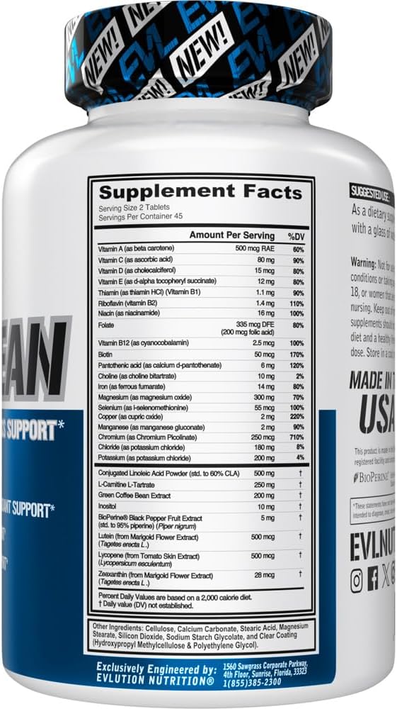 Evlution Nutrition VitaLean - Multivitamin with Weight Management Support - 45 Servings - görsel 2