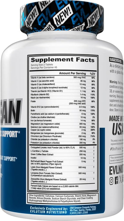 Evlution Nutrition VitaLean - Multivitamin with Weight Management Support - 45 Servings