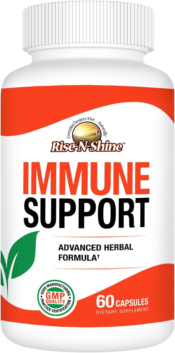 Rise-N-Shine Immune Support Supplement – 60 Capsules - görsel 1