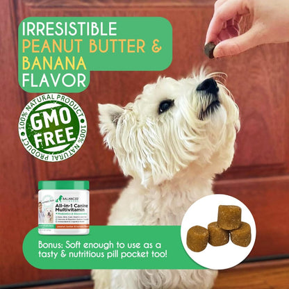 Balanced Breed All-in-1 Dog Multivitamin with Probiotics & Glucosamine