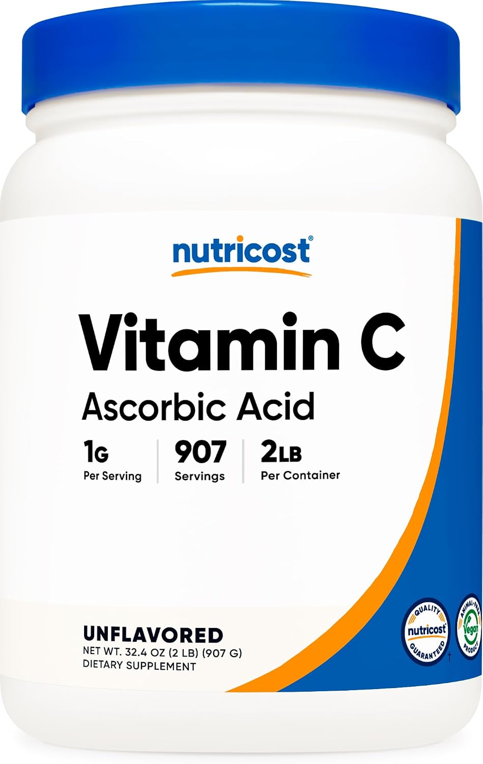 Nutricost Ascorbic Acid Powder (Vitamin C) 0.5 lb (227 g) - görsel 7