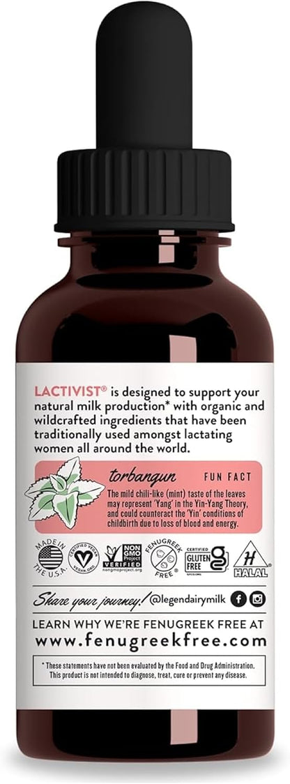 Legendairy Milk Lactivist Drops – Organic Torbangun Breastfeeding Support Supplement
