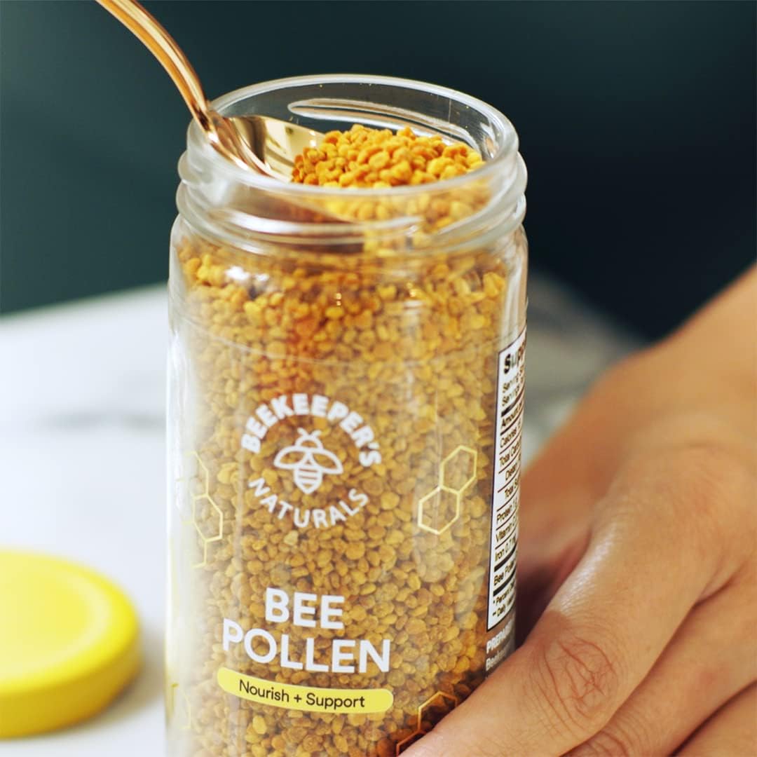 Beekeeper's Naturals - 100% Raw Bee Pollen Granules, Naturally Preserved Enzymes, Source of Vitamin B, Minerals, Amino Acids & Protein - Paleo & Keto Friendly, Gluten-free (5.2 oz) - görsel 7