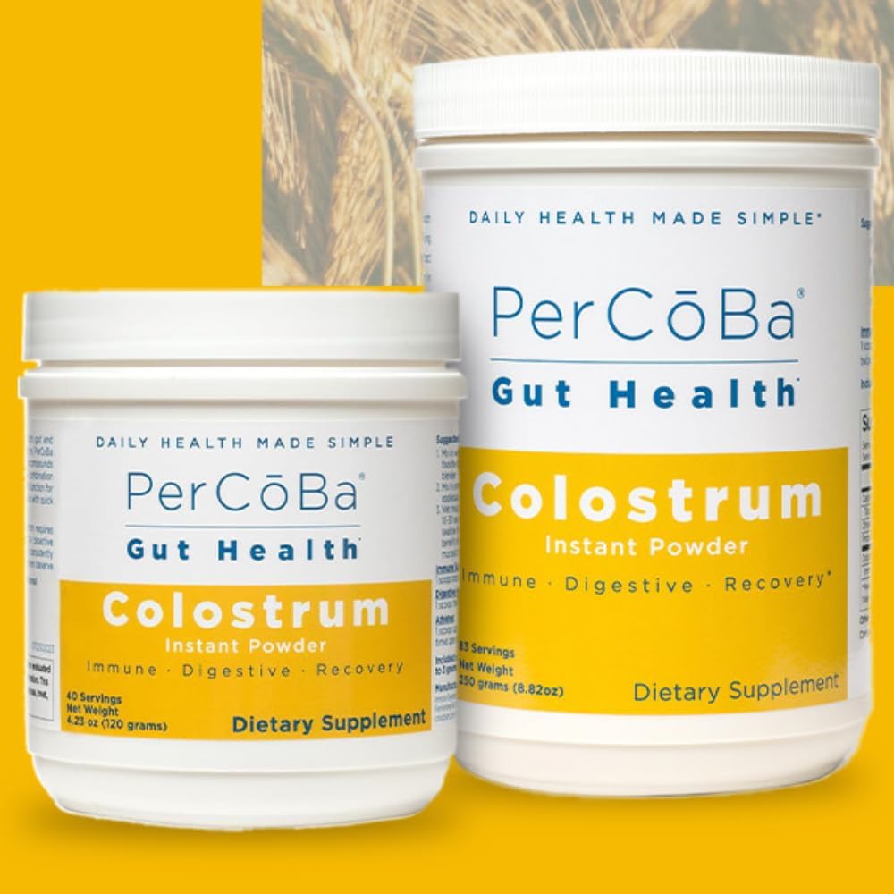 PERCOBA Bovine Colostrum Powder – Unflavoured, 3g per Serving, 83 Servings for Gut Health, Immunity and Muscle Recovery - görsel 6