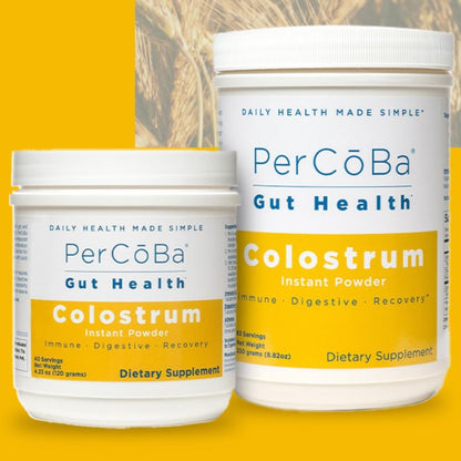 PERCOBA Bovine Colostrum Powder – Unflavoured, 3g per Serving, 83 Servings for Gut Health, Immunity and Muscle Recovery