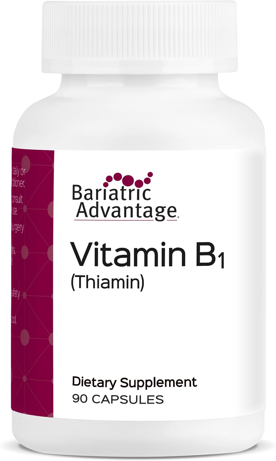 Bariatric Advantage Vitamin B1 (Thiamine) 100 mg - 90 Capsules - görsel 1