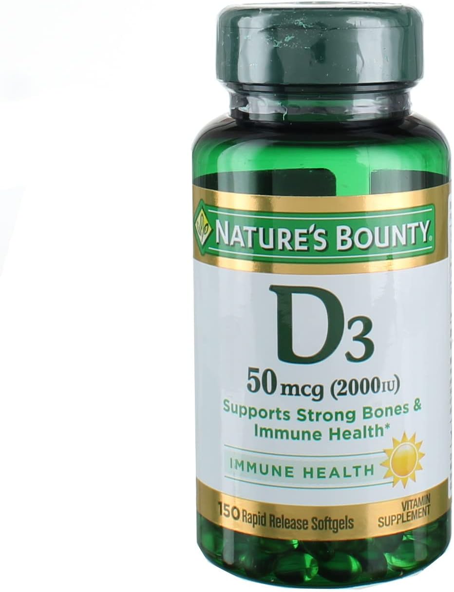 Nature's Bounty Vitamin D 2000 IU Tablets, 150 Tablets - görsel 1