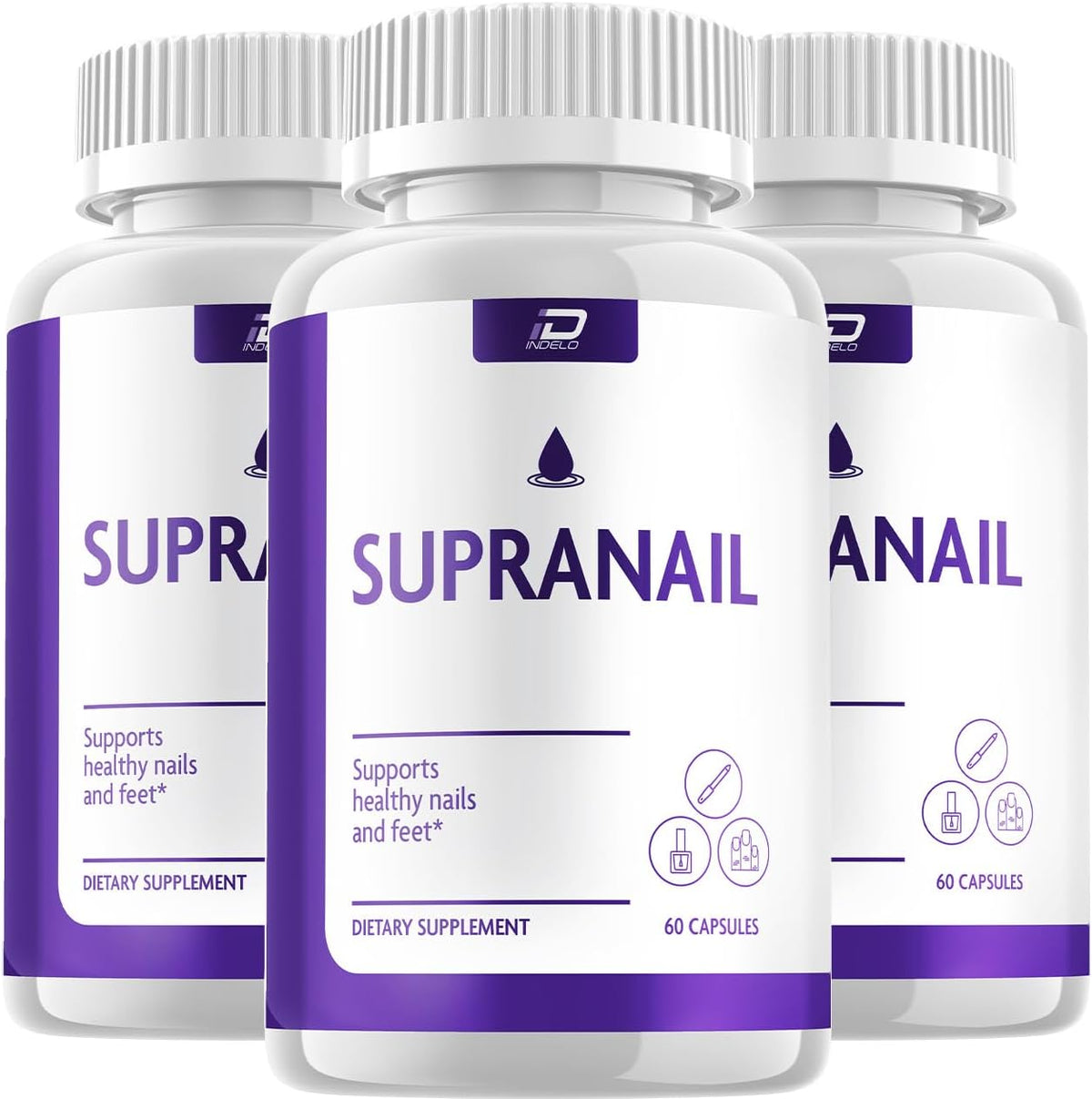 Supranail Capsules - Nail Health Support Food Supplement with Vitamin C, Biotin, Zinc & Niacin (3 Pack, 180 Capsules) - görsel 1