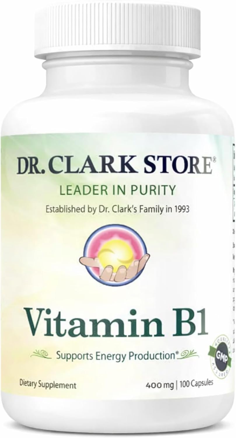 Dr. Clark Vitamin B1 (Thiamine) 400mg Supplement – 100 Capsules - görsel 1