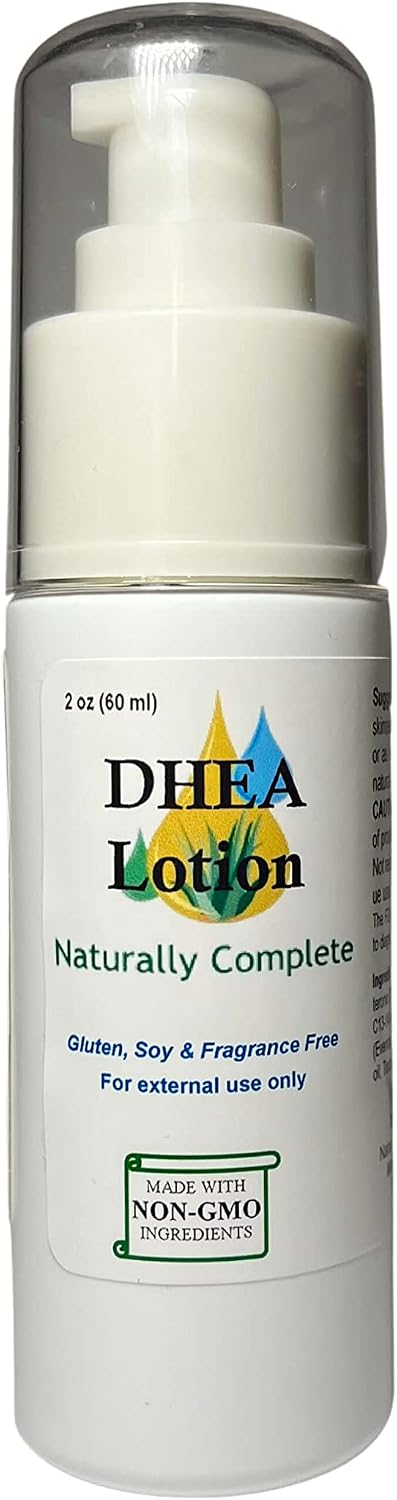 Naturally Complete DHEA for Men and Women, 60 ml Pump Bottle, Non-GM & Unscented - görsel 1