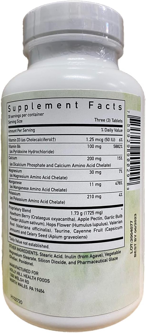 Holly Hill Health Foods Blood Pressure Formula, 90 Vegetarian Tablets - görsel 2