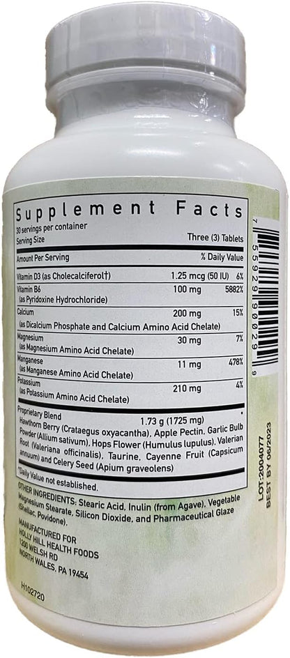 Holly Hill Health Foods Blood Pressure Formula, 90 Vegetarian Tablets