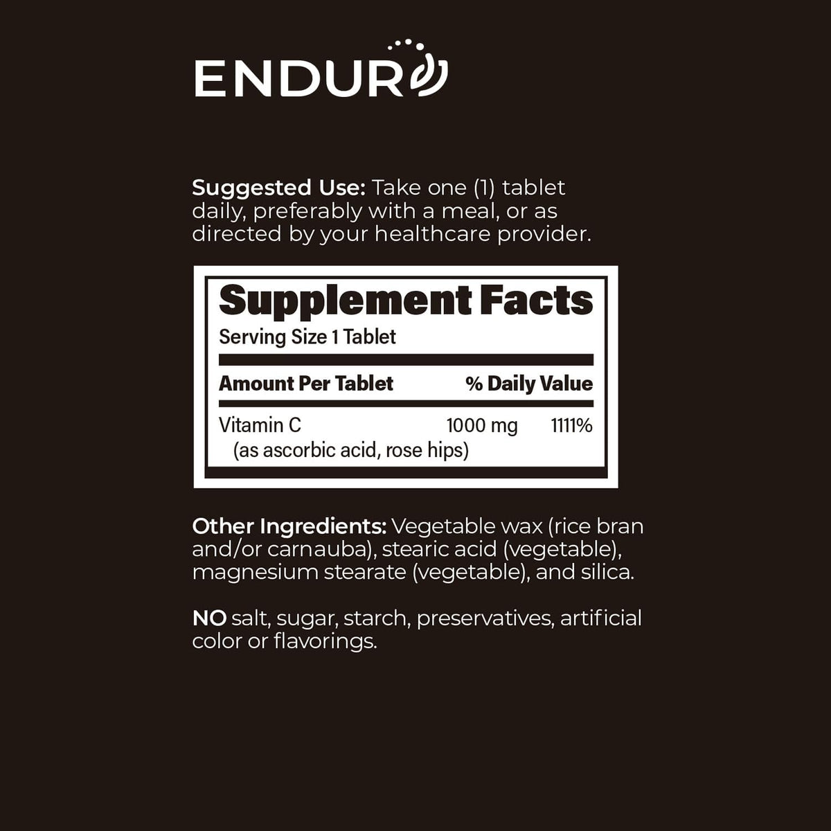 ENDUR-C® - 1000mg Sustained-Release Vitamin C Supplement – 150 Tablets - görsel 6