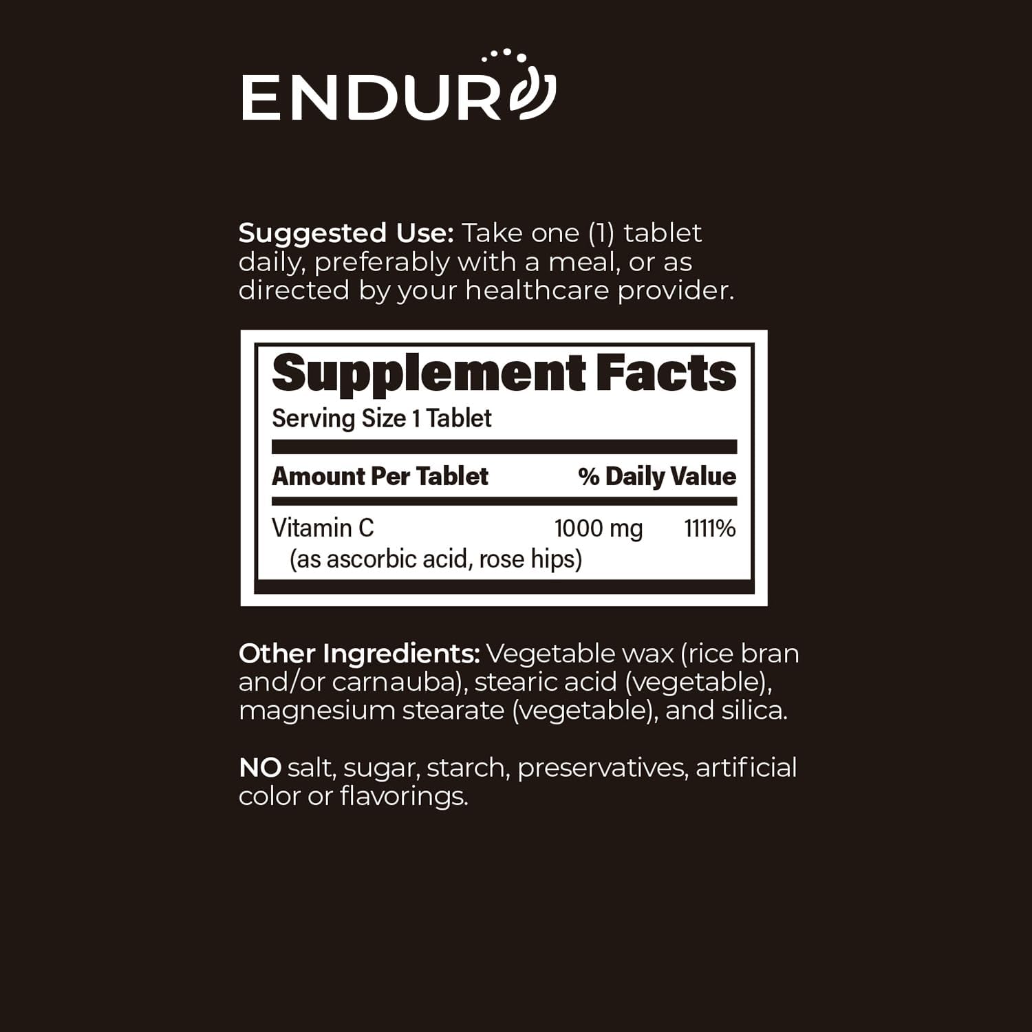 ENDUR-C® - 1000mg Sustained-Release Vitamin C Supplement – 150 Tablets - görsel 6