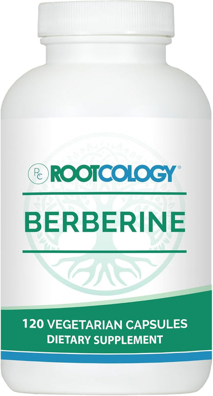 Rootcology Berberine HCl - Natural Plant Alkaloid Supplement, 120 Capsules