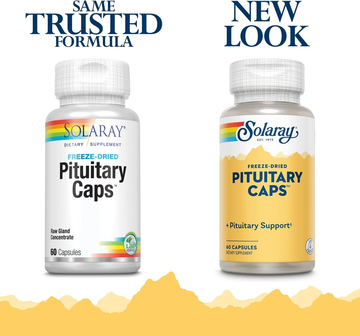 SOLARAY Freeze Dried Pituitary Capsules, 196 mg, 60 Count - görsel 2