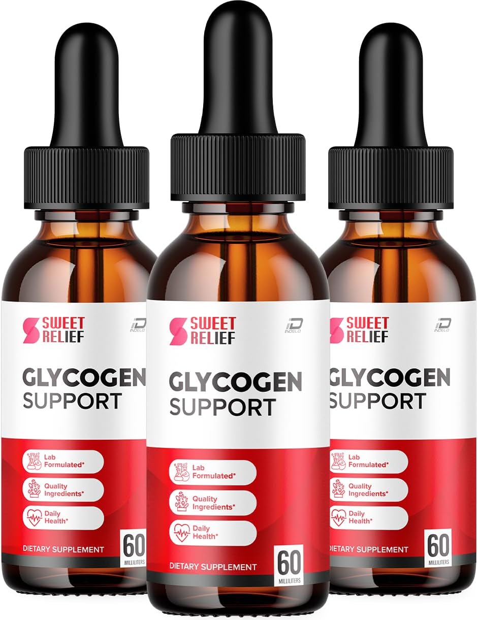 Sweet Relief Glycogen Support Drops – SweetRelief Optimiser Advanced Formula (3 Pack, 3 Month Supply) - görsel 1