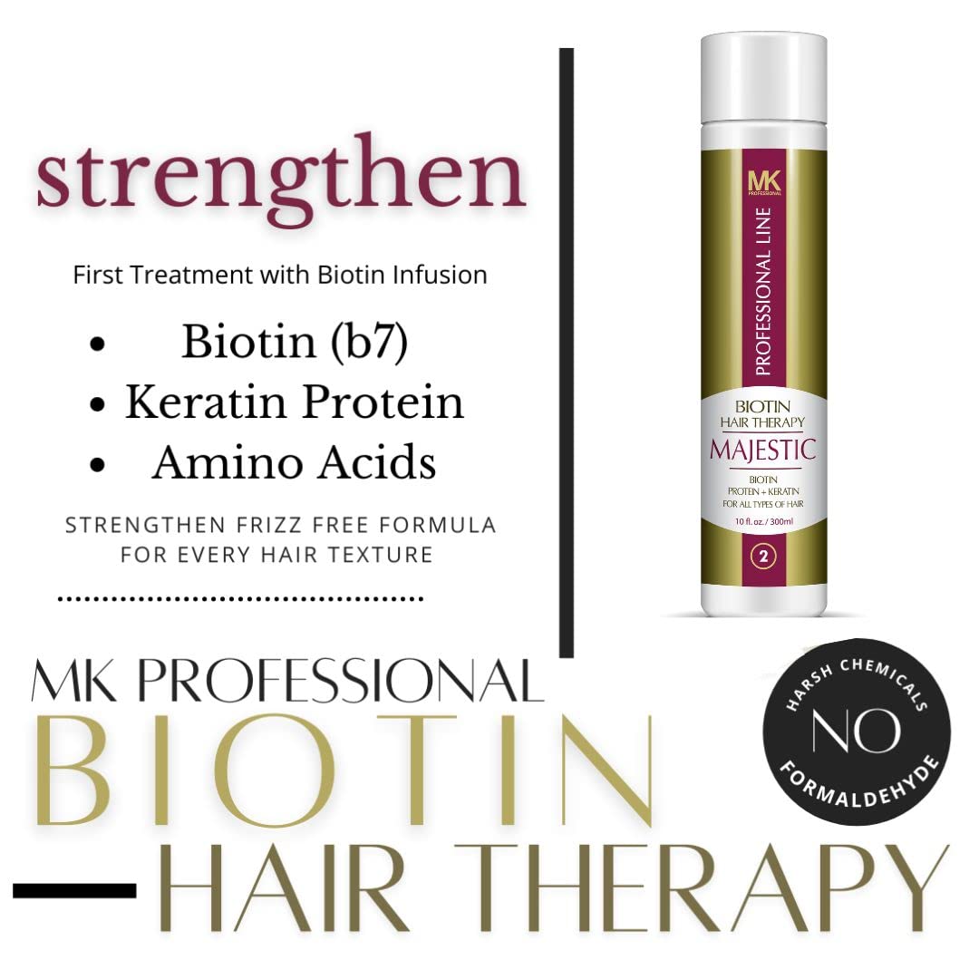 Majestic Biotin Hair Therapy 300ml - Formaldehyde-Free Hair Treatment - görsel 2