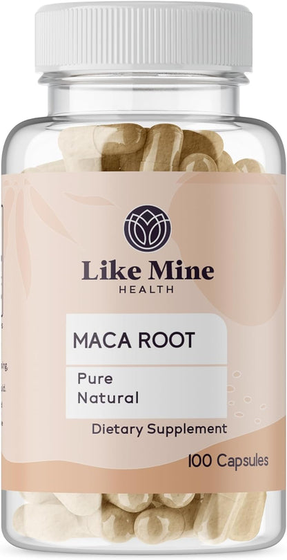 Pure Maca Root Capsules (100) - No Fillers, Single Ingredient