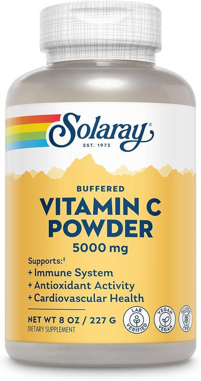 Solaray Vitamin C Ascorbic Acid Powder 5000mg, 227 g