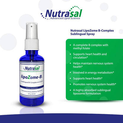 Nutrasal LipoZome B-Complex Sublingual Spray – 59 ml