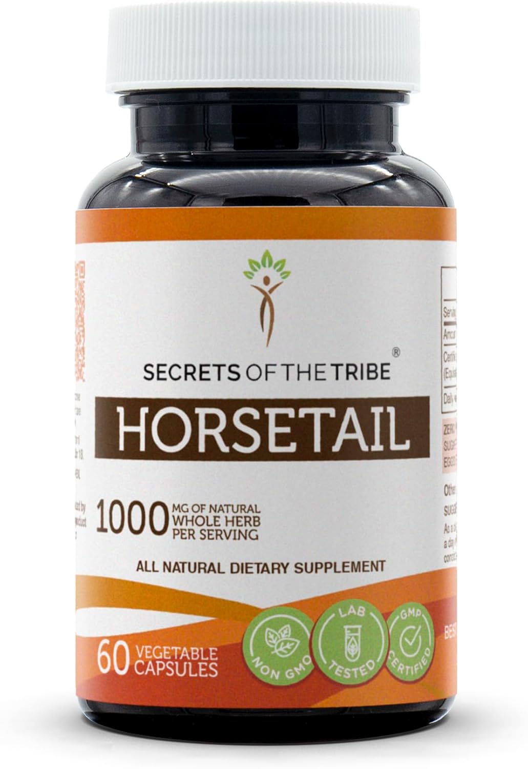 Secrets of the Tribe Horsetail 60 Capsules, 1000 mg, Horsetail (Equisetum arvense) Dried Herb - görsel 1