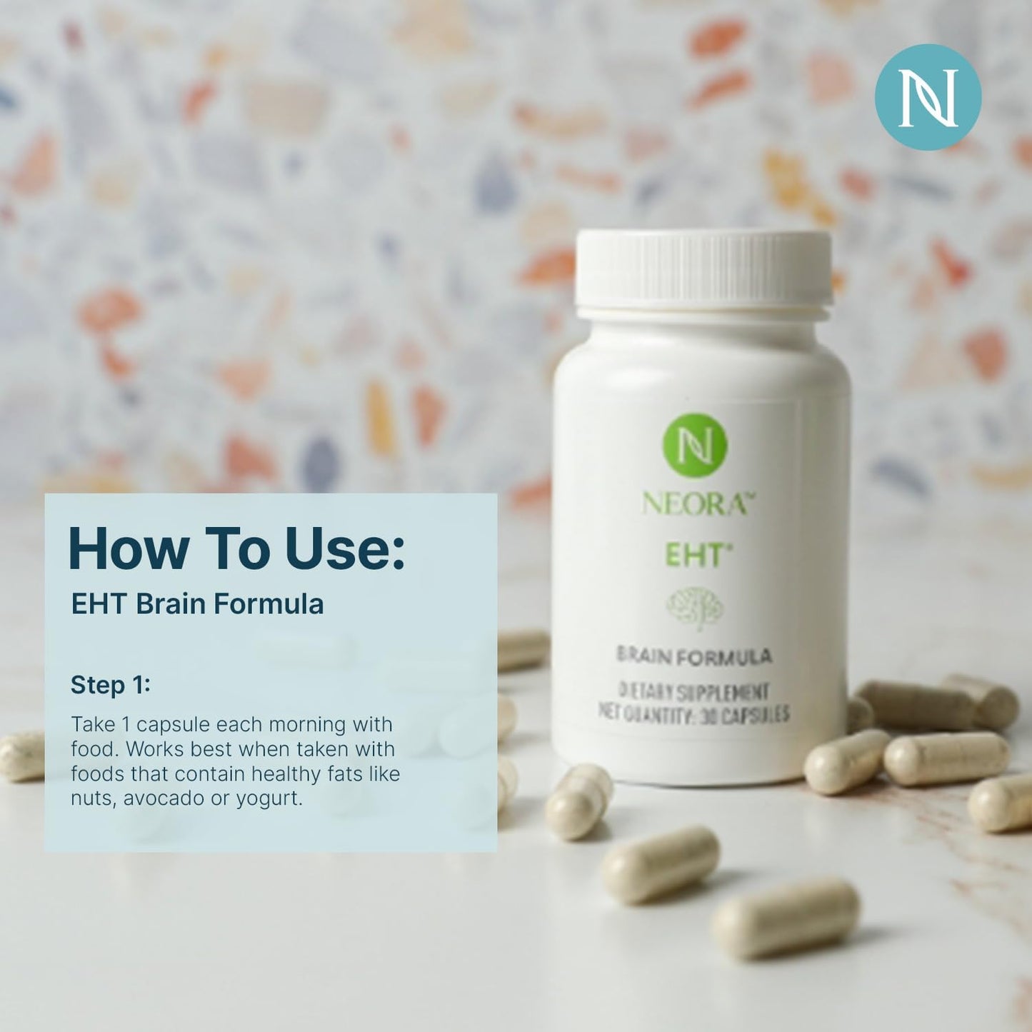 NEORA EHT Brain Formula – with EHT Extract, B6, B12, Vitamin D, Alpha Lipoic Acid and Huperzine-A - görsel 6