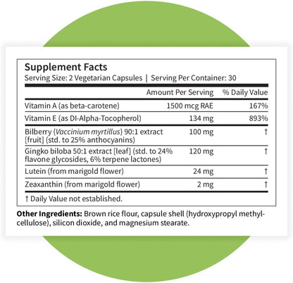 Pattern Wellness Vision Complex – Eye & Visual Support – 60 Vegan Capsules