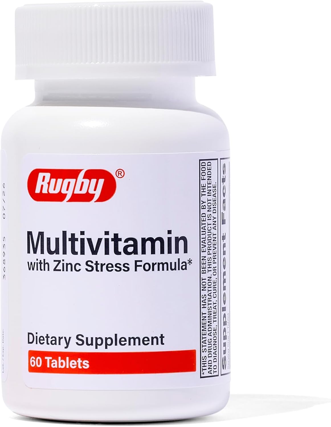 Rugby Multivitamin with Zinc Stress Formula - Food Supplement - 60 Tablets (1 Pack) - görsel 1