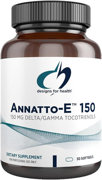 Designs for Health Annatto-E 150 mg Tocotrienols – DeltaGold Vitamin E Complex Food Supplement with Delta and Gamma Tocotrienols – Antioxidant Support – Non-GM (30 Softgels)