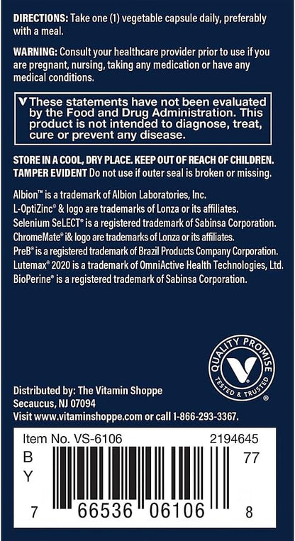 Vthrive Bioactive Men's 50+ Multivitamin – One-a-day (60 Vegetarian Capsules)