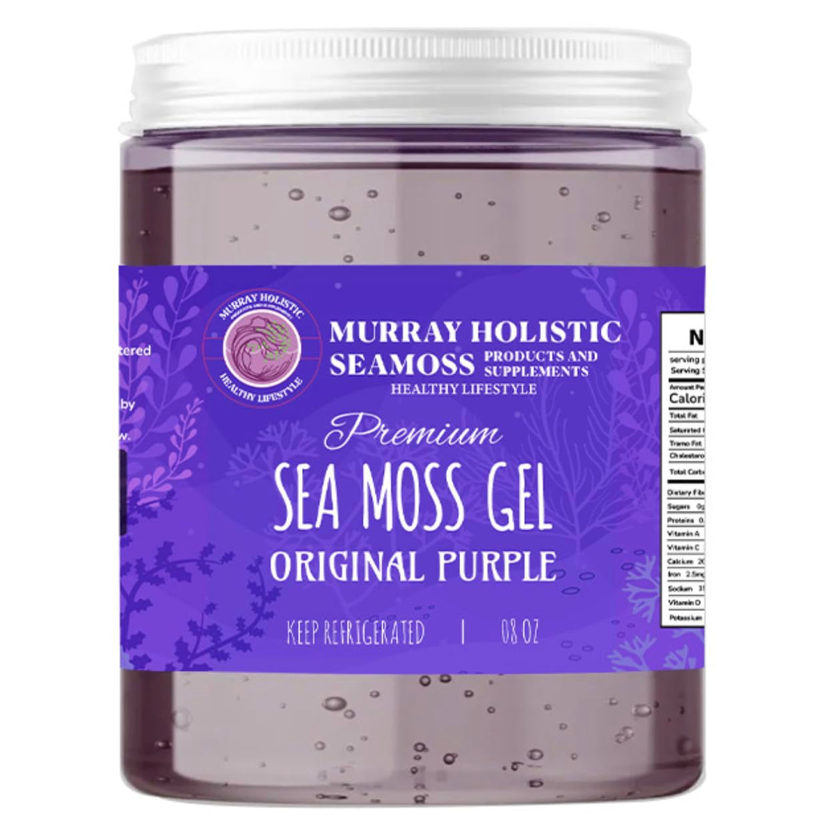 Organic Raw Purple Chondrus Crispus (Irish Moss) Sea Moss Gel - 227 g - görsel 1