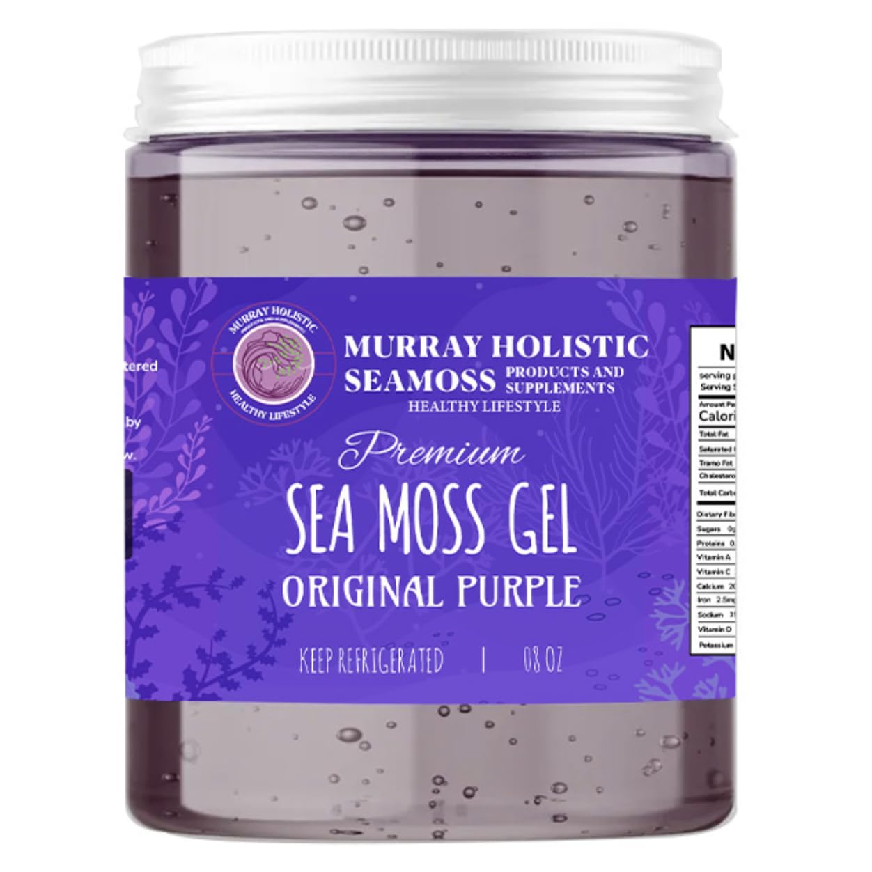 Organic Raw Purple Chondrus Crispus (Irish Moss) Sea Moss Gel - 227 g - görsel 1