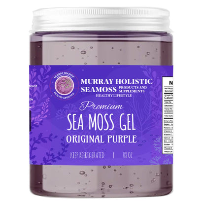 Organic Raw Purple Chondrus Crispus (Irish Moss) Sea Moss Gel - 227 g