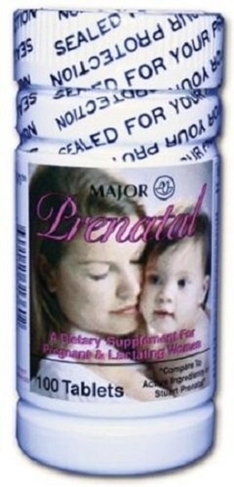 Prenatal Tablets, 27mg Iron & 0.8mg Folic Acid, 100 Tablets (Pack of 2) - görsel 1
