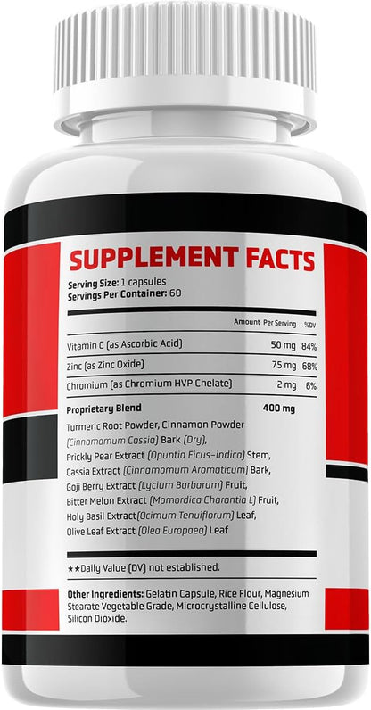 Sweet Balance Glyco Optimizer Capsules - Advanced Formula for Glycogen Support, 60 Capsules (1 Month Supply)