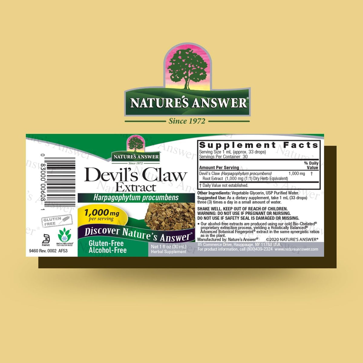Nature's Answer Devil's Claw Root Alcohol-Free Extract, 30 ml - görsel 2