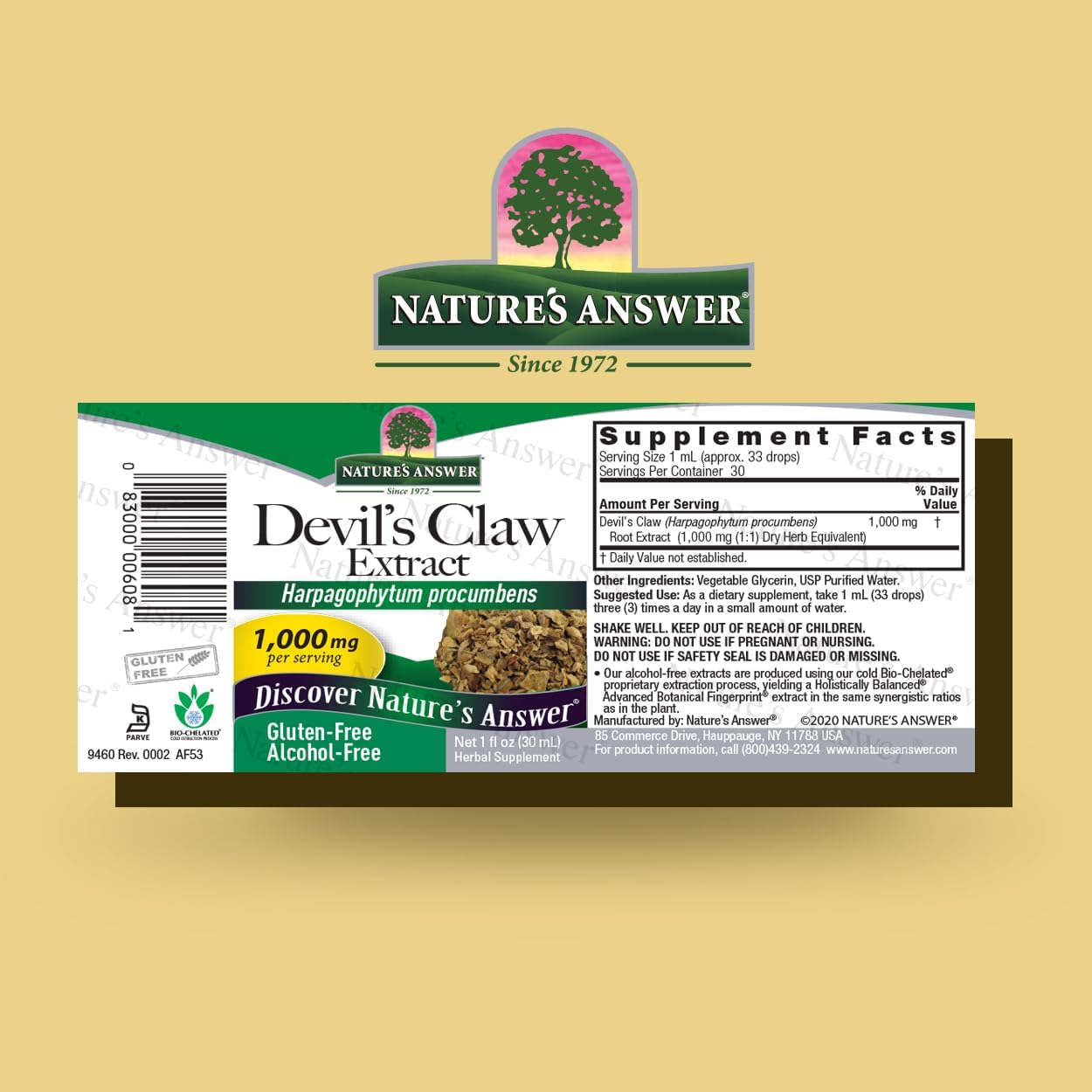 Nature's Answer Devil's Claw Root Alcohol-Free Extract, 30 ml - görsel 2