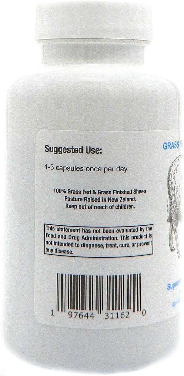 Supreme Nutrition Sheep Testicle - 100% Grass Fed and Finished in New Zealand, 90 Capsules of Pure Ovine Testicle - görsel 3