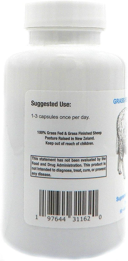 Supreme Nutrition Sheep Testicle - 100% Grass Fed and Finished in New Zealand, 90 Capsules of Pure Ovine Testicle