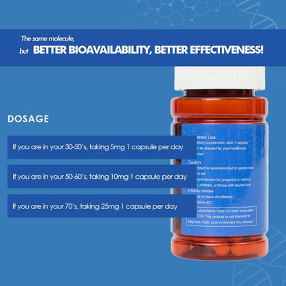 CAW Hypersorption Cycloastragenol 5mg - Cellular Support - 180 Enteric-Coated Capsules (6 Bottles)