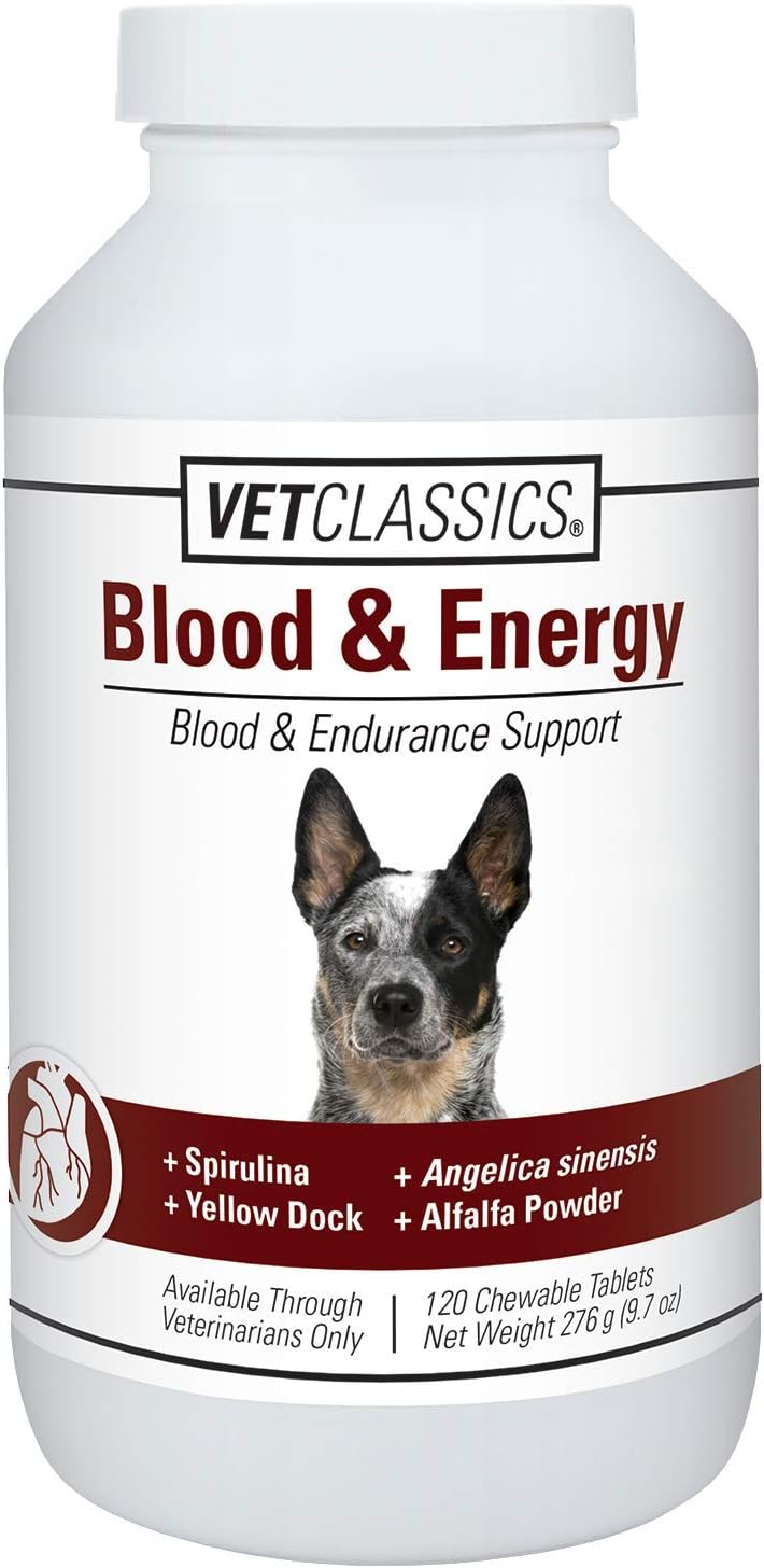 Vet Classics Blood & Energy Dog Supplement – Herbal Chewable Tablets (120 Tablets) - görsel 1