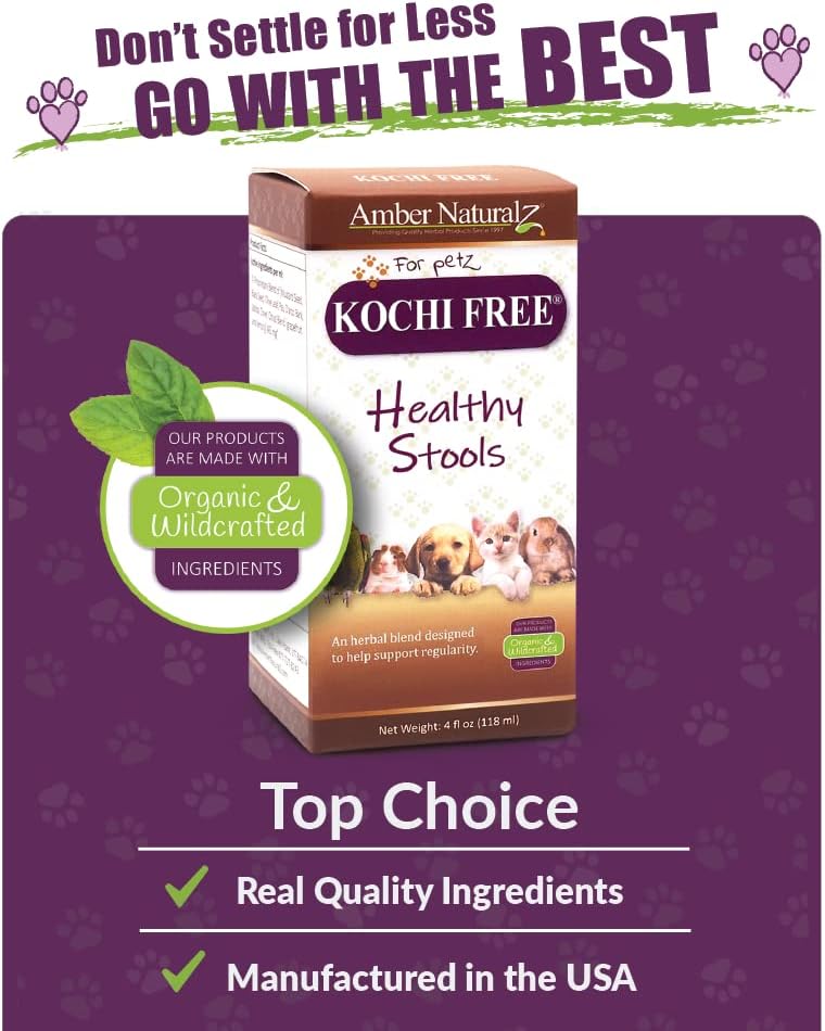 Amber NaturalZ Kochi Free Herbal Supplement for Pets – Supports Digestive Balance – 118ml - görsel 5