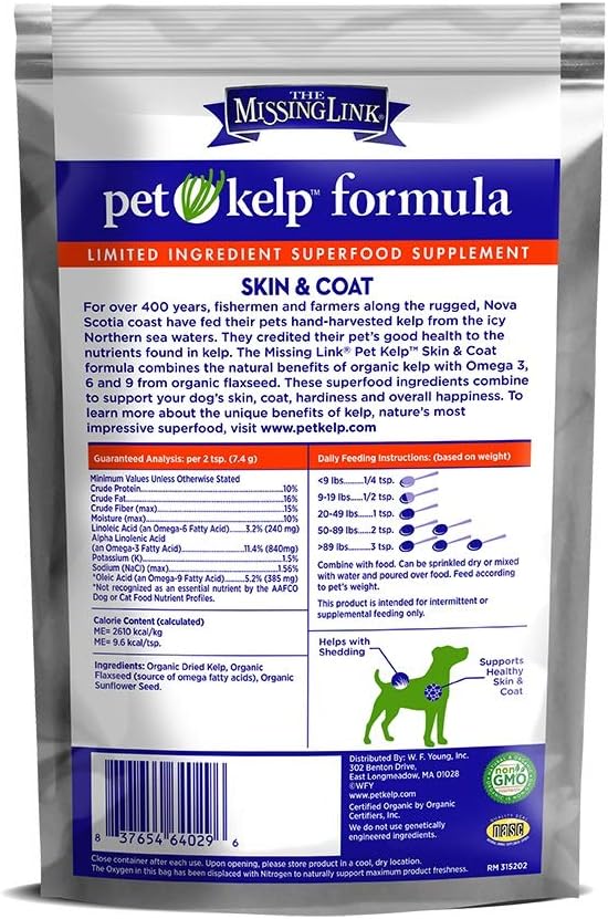 The Missing Link Pet Kelp Formula 3-Pack, 227 g Each, Superfood Supplement for Dogs - görsel 2