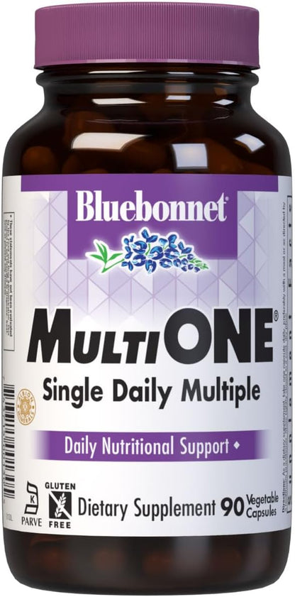 Bluebonnet Nutrition Multi One with Iron - Complete Full Spectrum Multiple Vitamin Supplement
