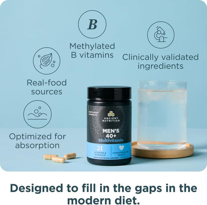 Ancient Nutrition Men's 40+ Multivitamin, 90 Capsules