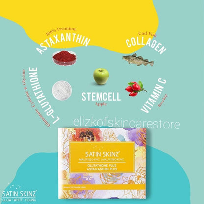 Satin Skinz GLUTATHIONE Plus and ASTAXNTHIN Plus