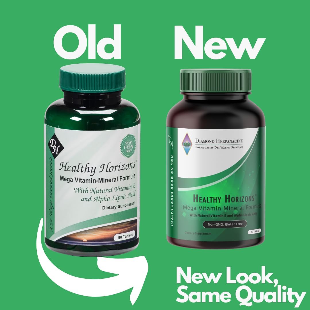 Diamond Healthy Horizons Multivitamin - Natural Multivitamin for Stress and Daily Nutrient Support - 90 Tablets - görsel 3