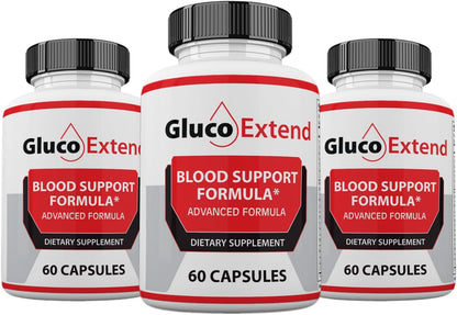 Zonata Gluco Extend Capsules (3-Pack) - Circulation & Glycogen Support - 180 Capsules